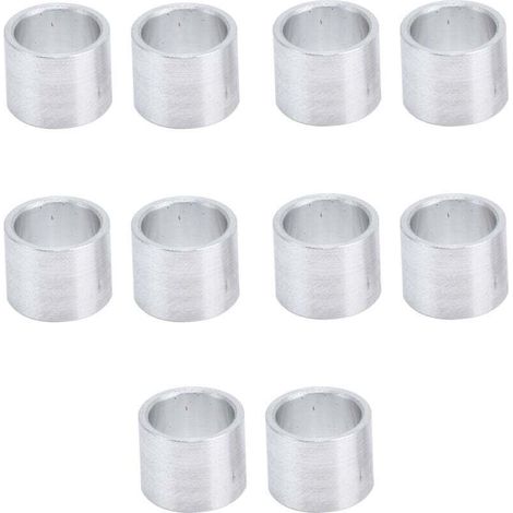 Ulisem Aluminium-distanzstück, Metall-distanzstück, Rundes Aluminium-distanzstück, Gewindelose Distanzhülse, Glattes Gewindeloses Außendistanzstück, 10 Mm