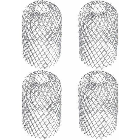 Ulisem 4-teiliges Dachrinnen-set Für Ca. 6,69 X 3,15 Zoll (ca. 17 X 8 Cm), Dachrinnenfilter, Gitter, Laubfang, Dachrinnensieb, Laubschutz, Dachrinnenabdeckung, Edelstahl