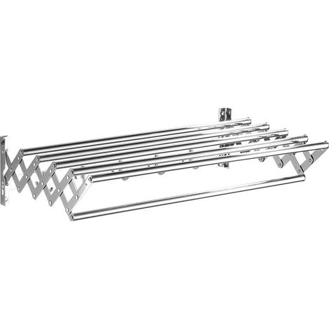 Csparkv – Ausziehbarer, Wandmontierter Handtuchhalter Aus Edelstahl – 50 Cm – 5 Stangen – Tragkraft 50 Kg – Einfache Montage Für Bad Und Balkon