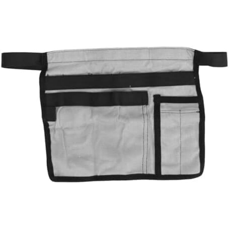 Csparcv 25x28cm Gartengeräte-hüfttasche Für Gartengeräte, Mehrere Taschen, Oxford-gewebe, Verstellbare Gartengeräte-gürteltasche (grau)