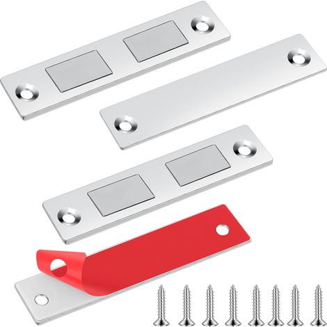Stück Magnetische Schranktürverschlüsse, Ultradünne, Leistungsstarke Magnetverschlüsse Für Küchenschranktüren, Magnetische Schraubverschlüsse, Möbelverschluss Für Schubladen, Kleiderschränke Und Schie