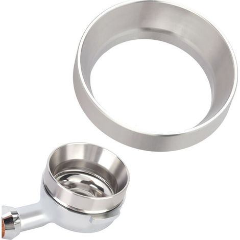 Ulisem Kaffeemaschinenzubehör, 58 Mm Universal-magnetdosierring Aus Silberner Aluminiumlegierung