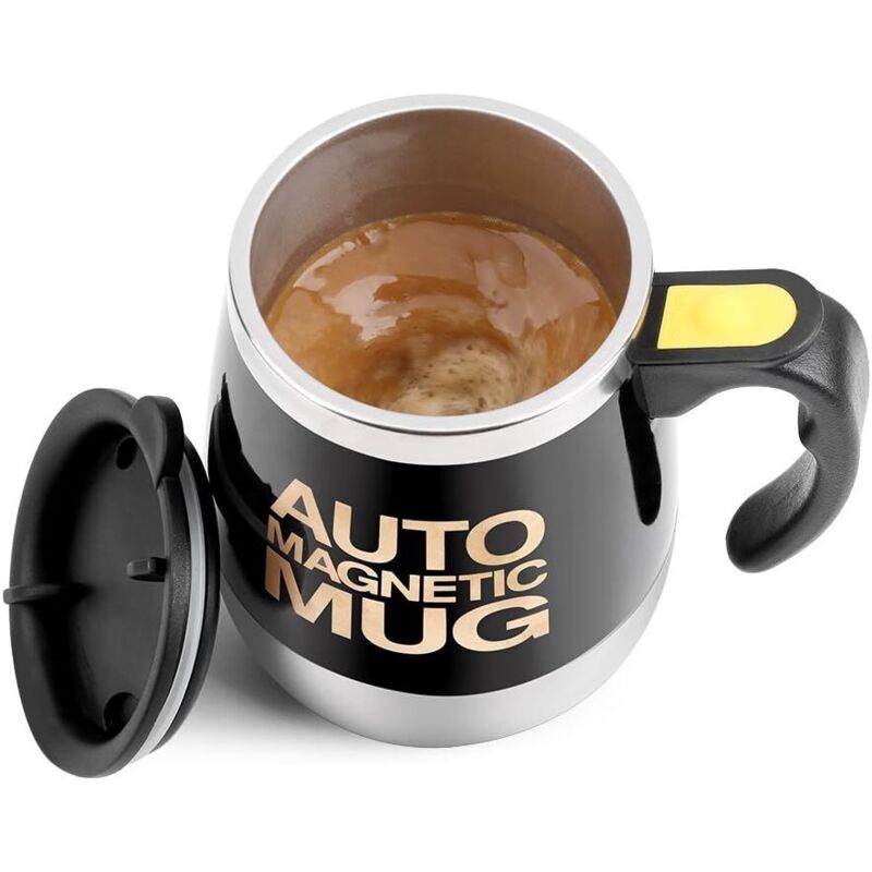 Magnetischer Rührbecher, Automatischer Rührbecher Aus Edelstahl Für Kaffee, Heiße Schokolade, Tee, Kakao, Milch, Proteine Und Mehr – Fei Yu