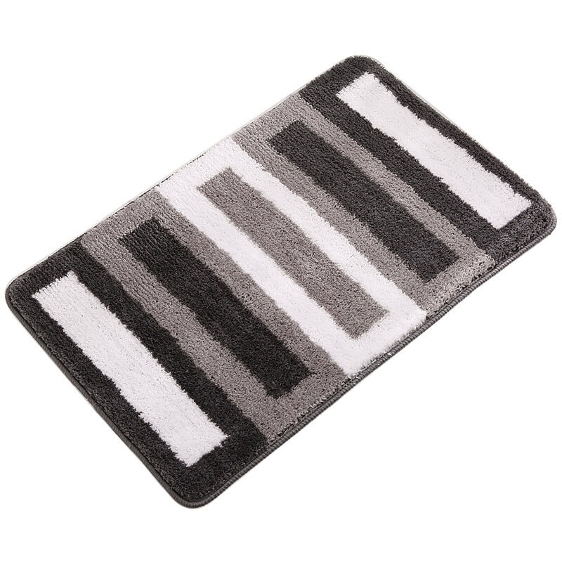 Rutschfeste Badematte, Küchenmatte, Weiche Badezimmermatte, Weiche Mikrofaser-duschmatte, Schnelltrocknend, Saugfähig, Maschinenwaschbar (60 X 90 Cm)
