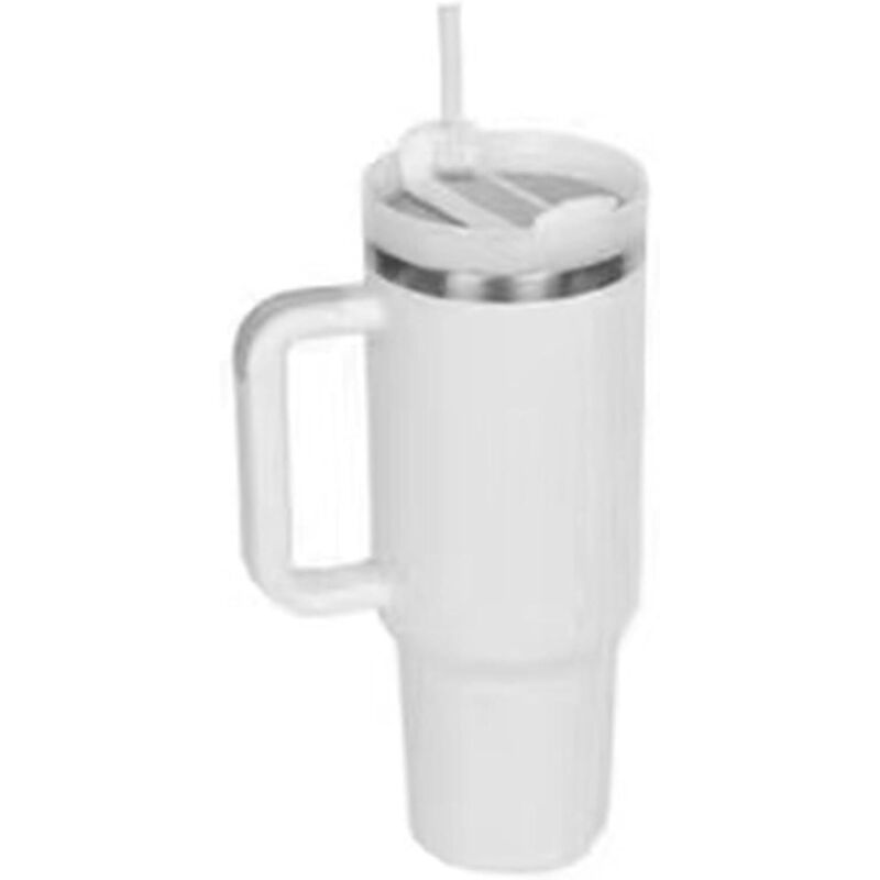40-unzen-reisebecher Mit Henkel Und Strohhalmdeckel, Isolierter Becher