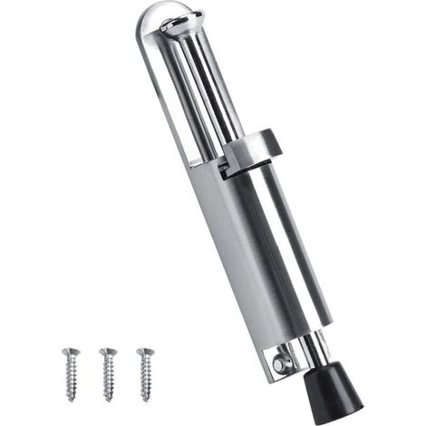 Ulisem Türstopper, Türstopper, Strapazierfähiger, Weicher Gummifuß Aus Zinklegierung, 6 Zoll (silber)
