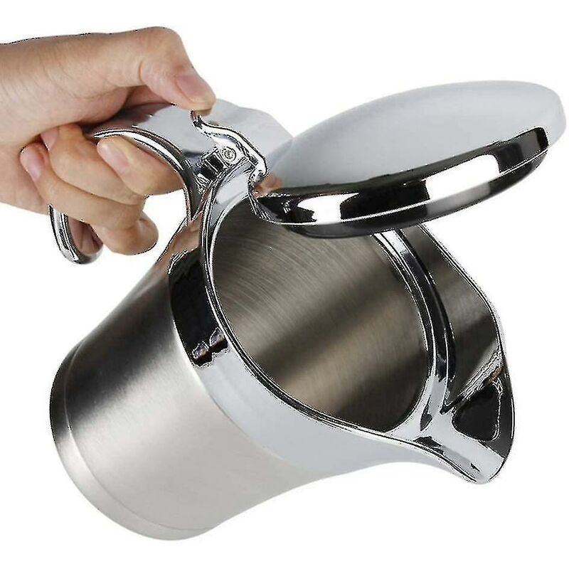Hochwertige, Doppelwandige Thermosoßenschüssel Aus Edelstahl, Elegant Silberfarben, Perfekt Für Dinnerpartys