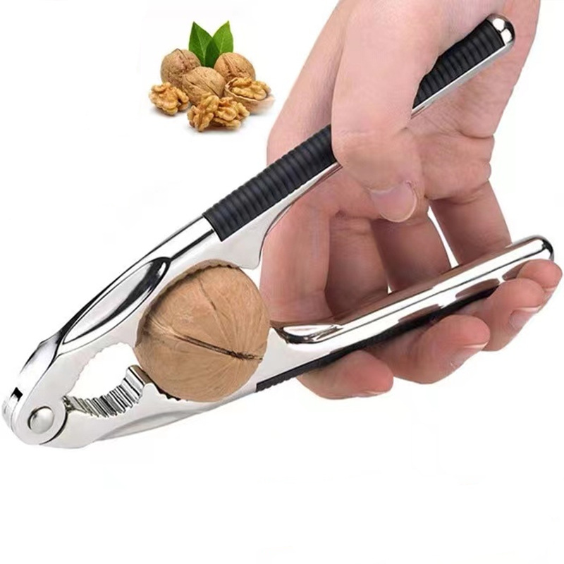 Nussknacker, Rutschfester Flaschenöffner Mit Gummigriff, 17 Cm Dicker Nussknacker, Geeignet Für Meeresfrüchte, Hummerschalen, Krabben, Haselnüsse Und Walnüsse.
