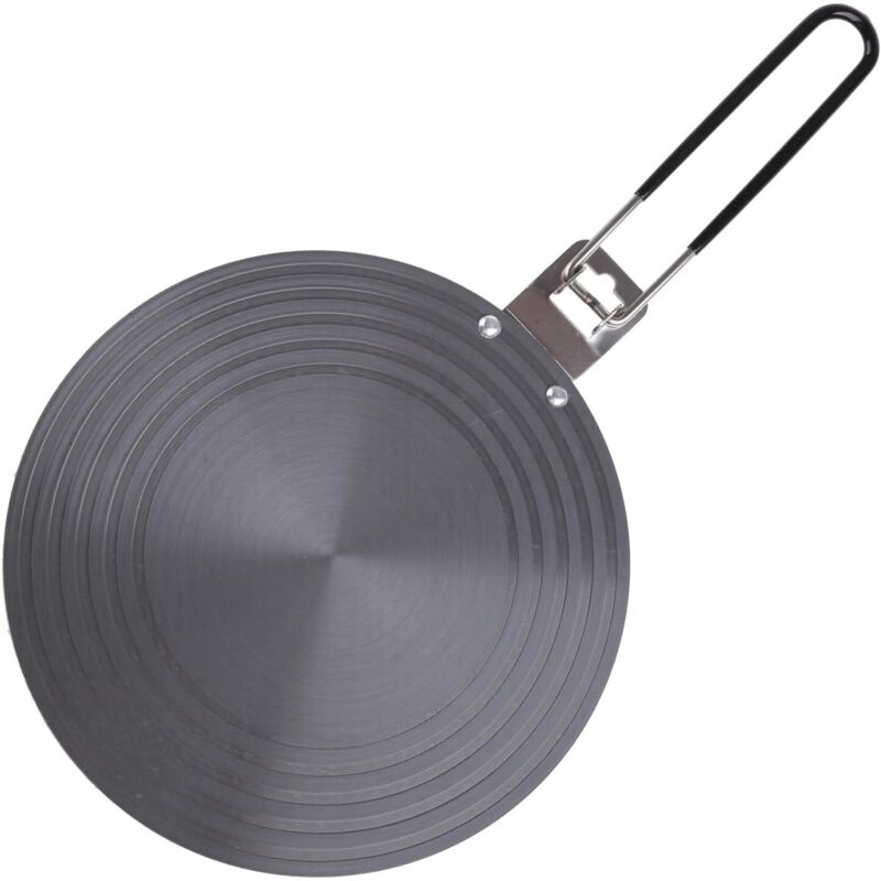 Glaskeramik-induktionskochfeld-adapterplatte Mit Klappgriff, 24 Cm Durchmesser, 4 Mm Dick