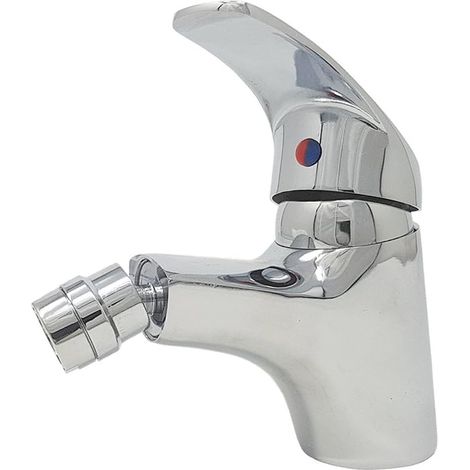 - Mischbatterie - Badezimmer-bidet - Schwenkbarer Kopf - Metalllegierung - Silbergrau - 13 X 13 Cm