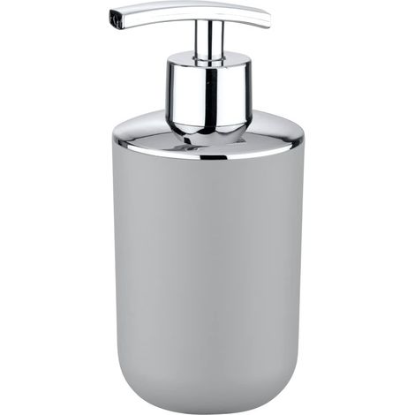 Flüssigseifenspender – Nachfüllbarer Flüssigseifenhalter Für Bad Und Küche – Glatte Und Hygienische Oberfläche – Grau – 7,3 X 16,5 X 9 Cm