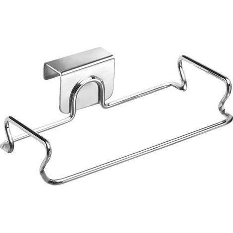 Beutelspender – Türhänger – Robustes Metall – Für Küche Und Bad – Silber – 14,0 X 16,5 X 5,1 Cm