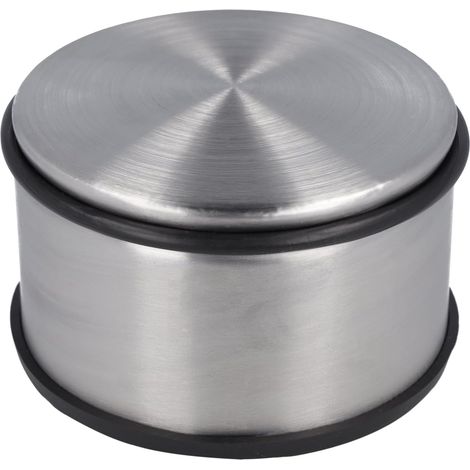 Türstopper – Edelstahl – Stoß- Und Kratzfest – Rutschfest Für Hartböden – Für Den Innenbereich, Büro, Hotel – Silber – 11 X 7 Cm