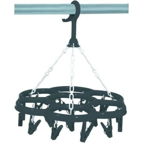 Socken-trockner – Runder Trockner – Schonendes Trocknen Für Dessous – Einzeln Aufhängbar – Für Den Täglichen Gebrauch – Grau – 33 X 24,5 Cm