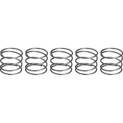 5-teiliges Druckfedernset – Stahlfeder – Korrosions- Und Hochtemperaturbeständig – Für Elektronik Und Mechanik – Silberfarben – 25 X 30 Cm