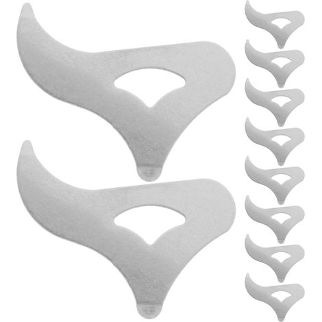 10 Nussöffner – Schalenknacker – Edelstahl – Für Macadamianüsse Und Pekannüsse – Silber – 5,5 X 5 X 0,2 Cm