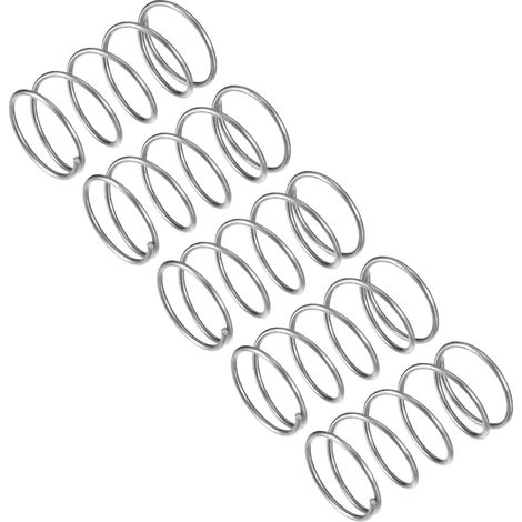Druckfedern – Edelstahl 304 – Hohe Mechanische Festigkeit – Für Reparaturen Und Industrielle Projekte – Silberfarben – 25 X 45 Mm