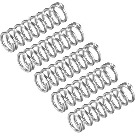 Stück – Druckfeder – Edelstahl 304 – Geschlossene Enden Für Gleichmäßige Kraft – Reparatur Von Haushaltsgeräten Und Motoren – Silber – 12 X 40 Mm