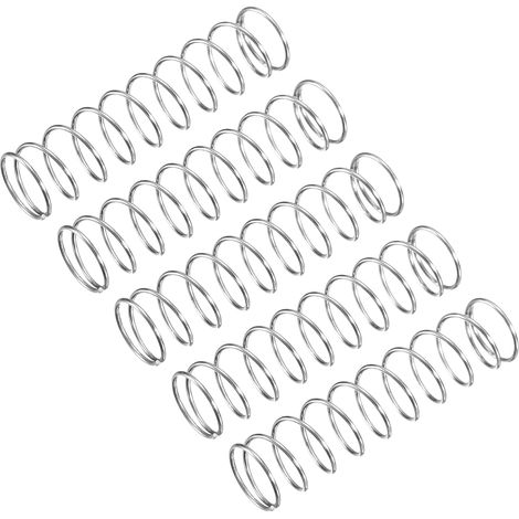 Stück – Druckfeder – Edelstahl 304 – Geschlossene Enden Für Gleichmäßige Kraft – Für Industrie Und Haushalt – Silber – 12 X 50 Mm