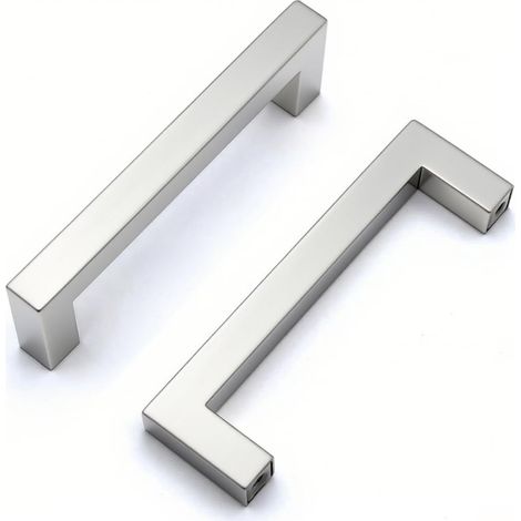2er-set – Schubladengriff – Möbelknopf – Edelstahl 304 – Korrosionsbeständig Für Küche Und Schränke – Silber – 96 Mm