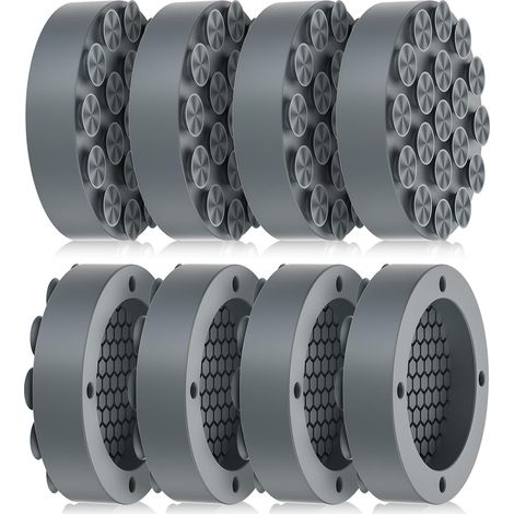 Csparcv Antivibrationspads, Grau, Für Waschmaschinen Mit Starken Saugnäpfen, 8 Stück. Vibrationsfüße Für Wäschetrockner. Gummifüße Für Waschmaschinen.