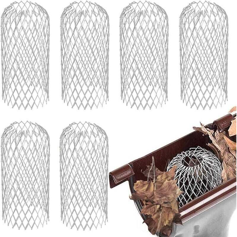 6-teiliger Dachrinnenfilter, Dehnbares Aluminium, 15,5 X 7,5 Cm Dachrinnenschutz Für Häuser, Traufen Und Gräben