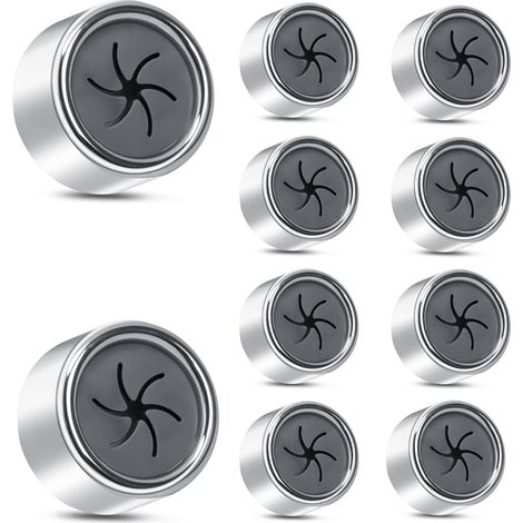 10 Selbstklebende Haken, Spiraldesign, Verchromtes Abs, Wandhandtuchhalter, Für Küche Und Bad