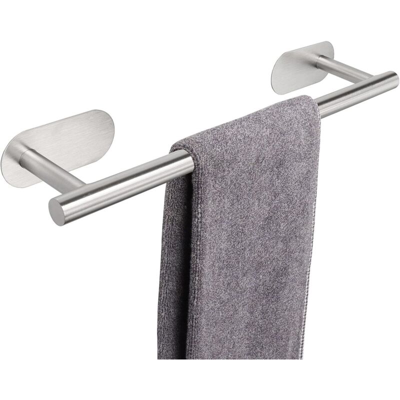 Selbstklebender Handtuchhalter Aus Edelstahl, 40 X 8 X 4,5 Cm (silber)