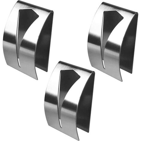 Set Mit 3 Selbstklebenden Handtuchhaltern, Geschirrtuchhaltern Aus Edelstahl, Wandmontiertem Geschirrtuchhalter Aus Metall, Silbernem Handtuchhaken, Geschirrtuchhaken