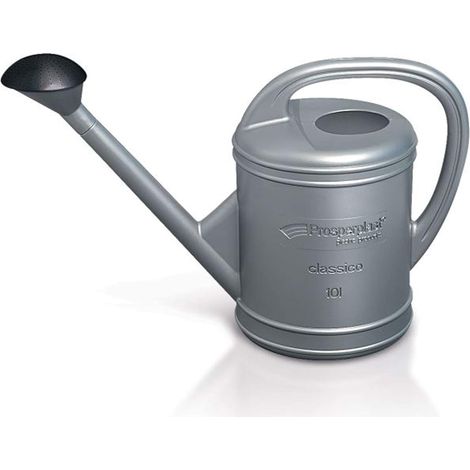 12 Silberne 10-liter-gartengießkannen, Klassisches Design, Für Den Außenbereich