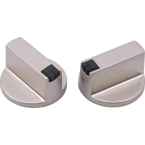 Universelle Silberne Gasherdknöpfe, Backofen-kochfeld-regler, 6 Mm, 0 °c, Elegant Und Beliebt
