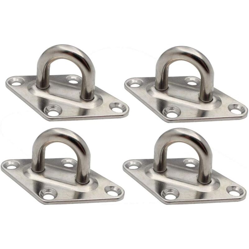 Hochleistungs-deckenanker-ösenplatte, 5 Mm Edelstahl-öse, 4er-pack