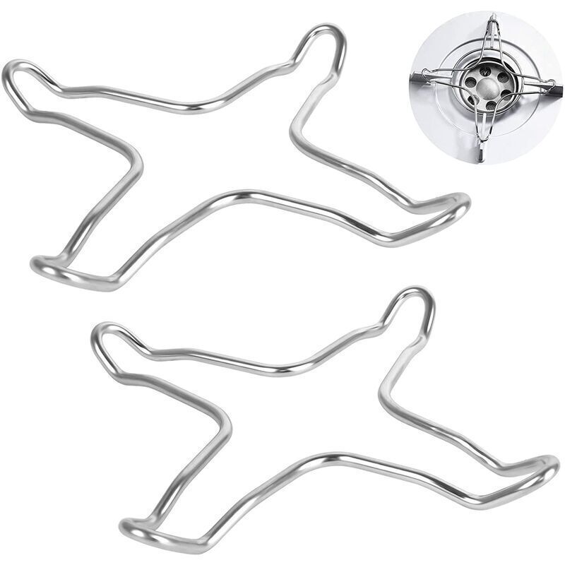 Set Mit 2 Gasreduzierern Aus Edelstahl Für Gaskochfelder, Kochplatten, Herde, Untersetzer, Wok-aufsätze Und Gaspfannen