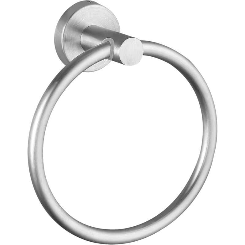 Wandmontierter Handtuchring, Schlichter Runder Handtuchring Aus Edelstahl Für Bad Und Küche, Gebürstetes Nickel