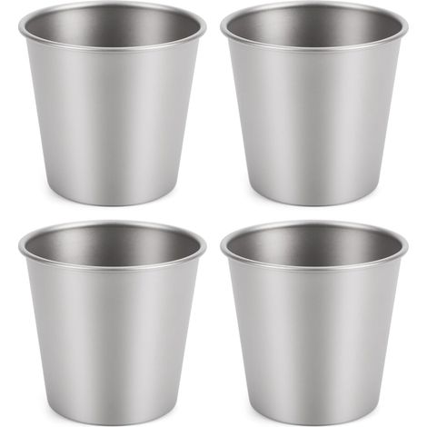 Ti Kaffeebecher, Kompakter Und Vielseitiger Trinkbecher Für Draußen, Ideal Für Kaffeeliebhaber, 452 G (mattiertes 4er-set)