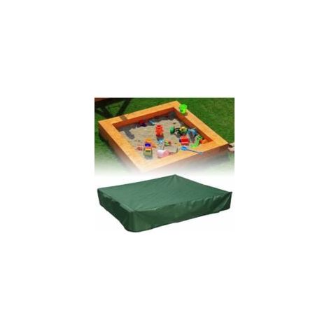 Sandkastenabdeckung 120x120 Cm, Wasserdicht, Uv-schutz 70%, Abdeckung Für Oxford-sandkasten Mit Kordelzug, Grüne Plane