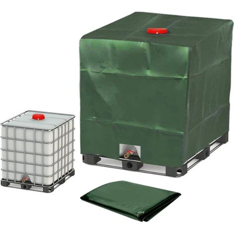 Ulisem Schutzhülle Für 1000-liter-ibc-container, Wassertankabdeckung, Staubdicht, Grün – 120 X 100 X 116 Cm