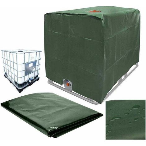 Schutzhülle Für 800-liter-ibc-wassertank, Staubdicht, Uv-beständig Und Regendicht (grün)