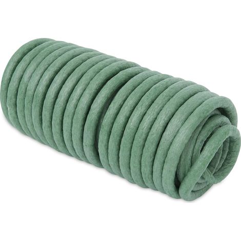 - Baumbindedraht - Gartendraht - Flexible Schaumstoffummantelung - Pflanzenschutz Und -befestigung - Für Den Innen- Und Außenbereich Geeignet - Grün - 10 M X 8 Mm