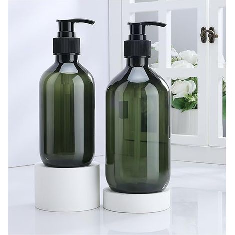 2-teiliger Seifenspender – Pumpspender – Für Geschirrspülmittel Und Handhygiene – Für Küche Und Bad – Grün – 500 Ml