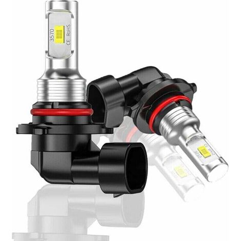 2x 9005 Hb3 Led-nebelscheinwerferlampen Oder Tagfahrlichtlampen 6000k Xenonweiß, 4000 Lumen Led-nebelscheinwerferlampe, Ip67 Wasserdicht, Csp-chips, Nicht Polarisiert
