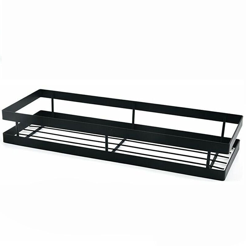 Küchen-wandgewürzregal, 2er-set, Platzsparend, 50 X 12 X 5,5 Cm, Schwarz