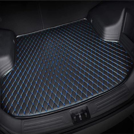 Kofferraummatte, Kofferraumschutzmatte Für Kia Picanto 2023–2025, Wasserdicht, Rutschfest, Autozubehör, C-schwarz Blau