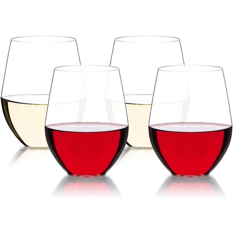 Unzerbrechliche Tritan-weingläser (470 Ml), Ideal Für Campingpartys, Bpa-frei, 4er-set – Fei Yu