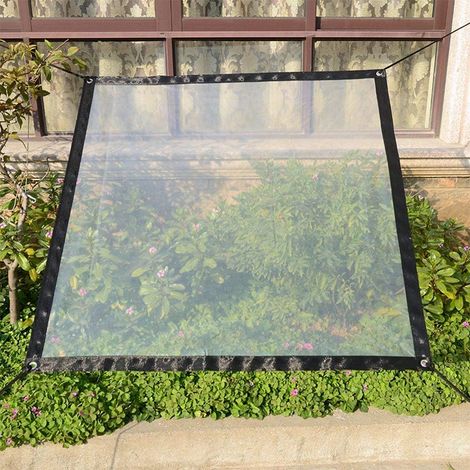 Wasserdichte, Transparente Pe-gartenplane Mit Ösen Und Gurten, Strapazierfähig, Frost-, Uv- Und Winddicht, Pflanzenschutzabdeckung Für Gewächshäuser – 1 X 1 M – Fei Yu