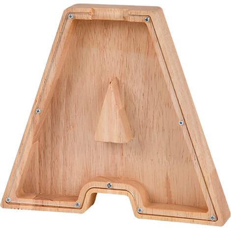 Holzsparschwein In Form Des Buchstabens A, Transparent, Für Kinder Und Erwachsene, Zur Dekoration Und Zum Sparen