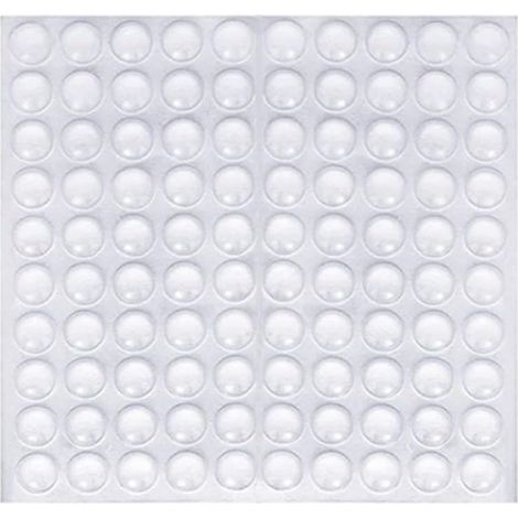 Csparcv 100 Stück Transparente Klebefüße, Rutschfeste, Geräuschdämpfende Pads, Gummipuffer Zum Schutz Vor Lärm Und Geräuschen An Türen, Schränken Und Tastaturen