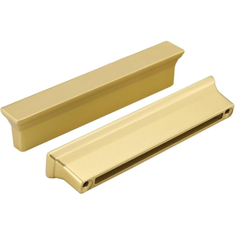 Set Mit 20 Vergoldeten Schrankgriffen Für Küchen- Und Badezimmermöbel, 96 Mm Lochabstand