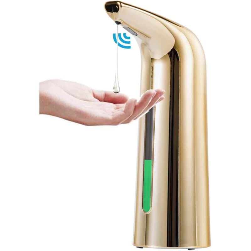 Automatischer Seifenspender Für Küche Und Bad, Infrarotsensor, Wasserdicht, 400 Ml/14 Oz, Vergoldet