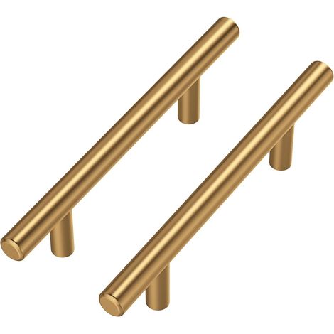 - Stangengriff - Edelstahl - Goldfarben - Für Möbel Und Küchenschränke - Hohlkonstruktion - 32 X 1,2 Cm